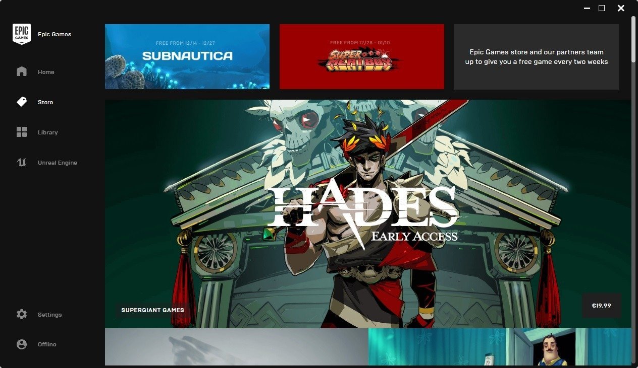 In addition to the appealing revenue split for devs, EGS gives away a game for free every two weeks