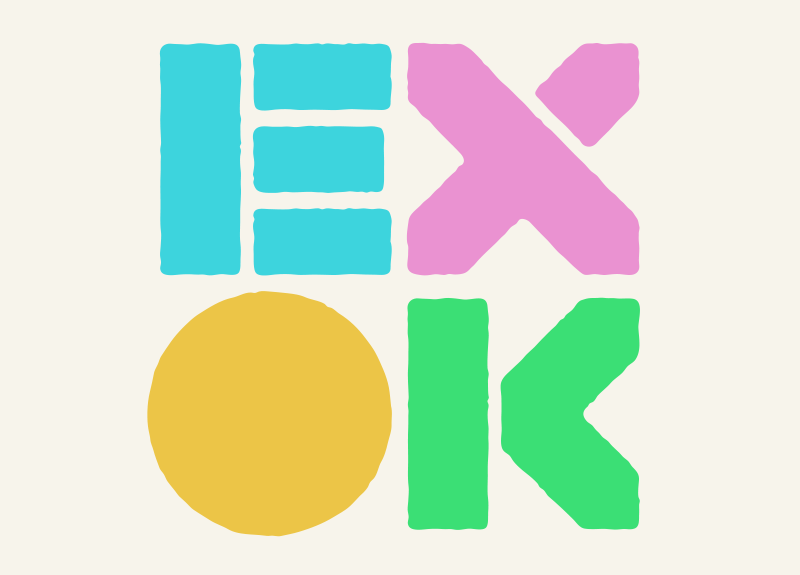The new logo for EXOK