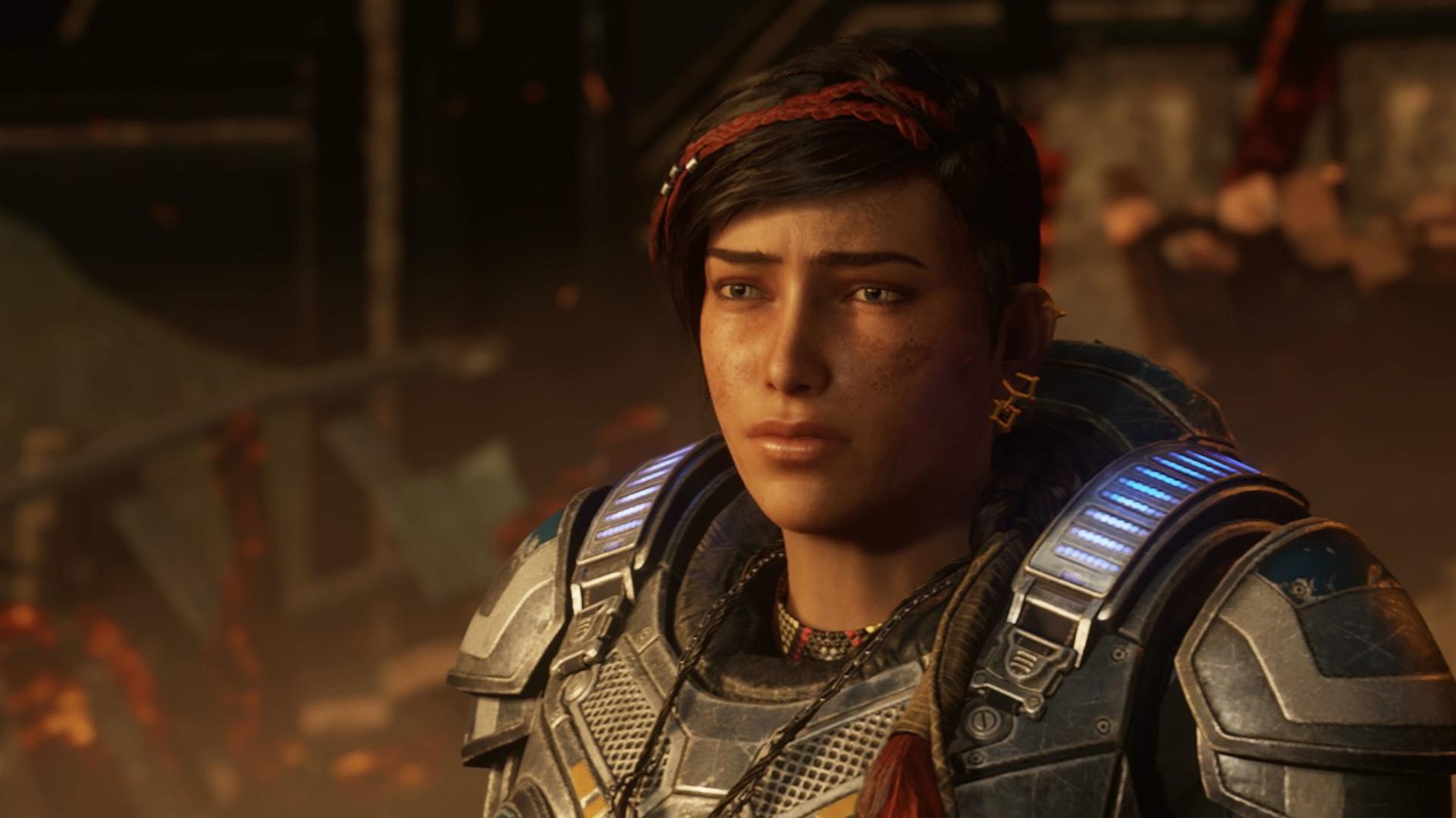 Kait Diaz, the first female lead in a Gears game