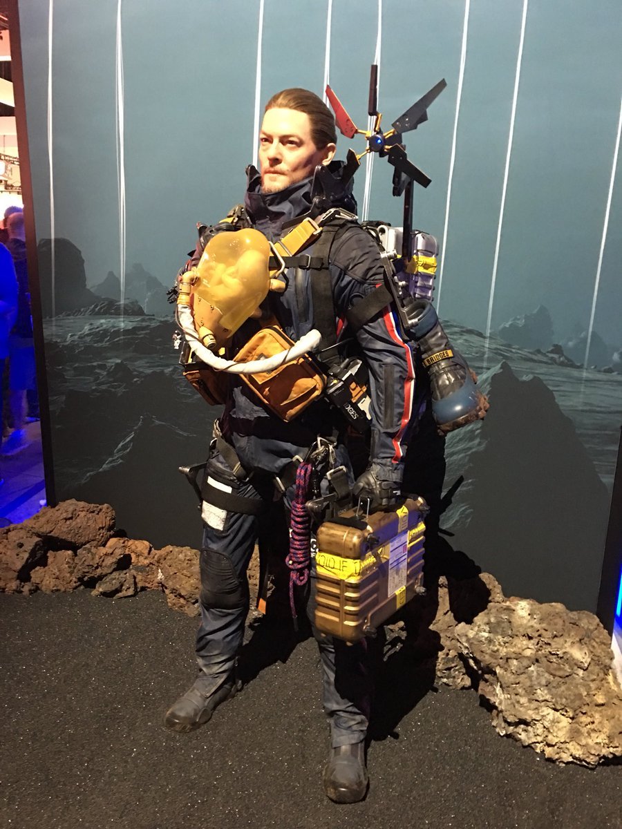 There was plenty of cool stuff on display this year, including this creepy Norman Reedus statue for Death Stranding