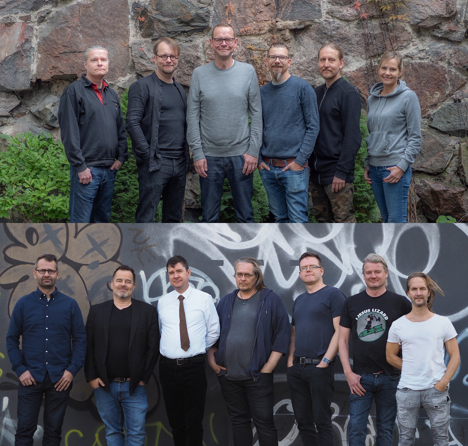 The 13 members of Mainframe Industries