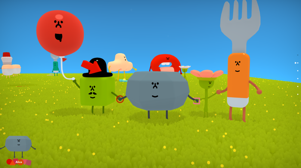 Wattam, developed with Katamari creator Keita Takahashi, is in the Funomena spirit, celebrating the joys of friendship 